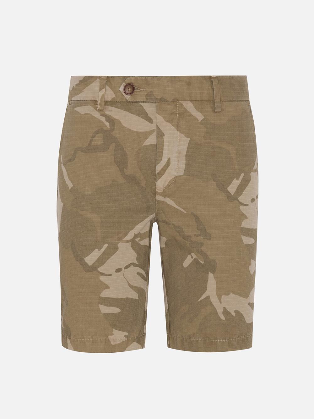Harry bermuda with camouflage pattern 