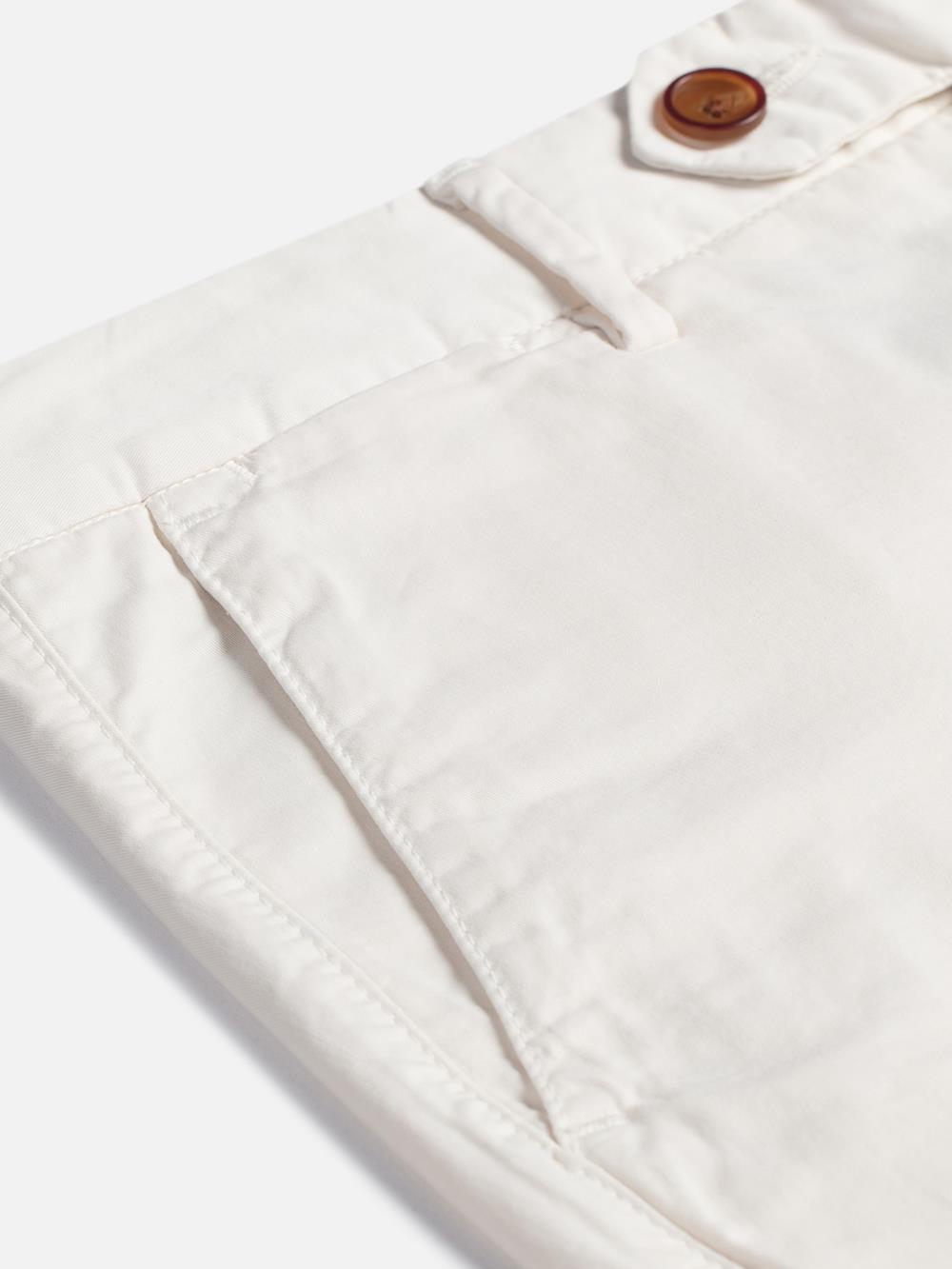 Ivory cotton bermuda shorts