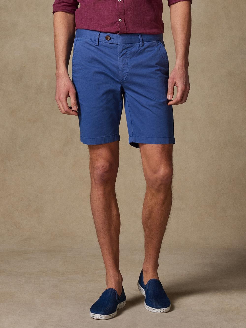 Cobalt cotton bermuda shorts