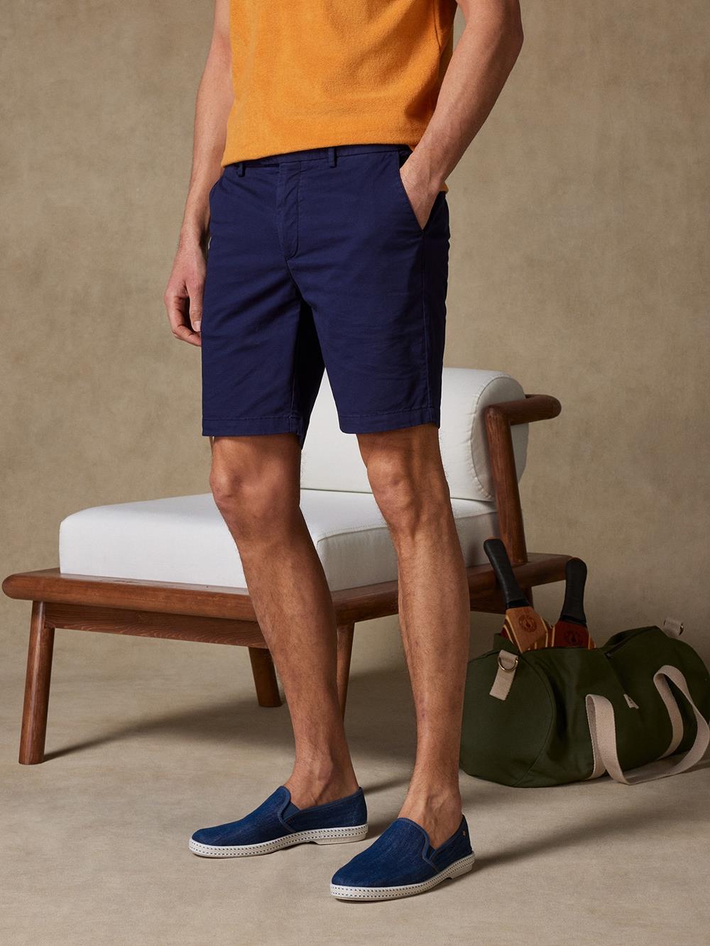 Bermuda-Shorts aus Marine-Baumwolle