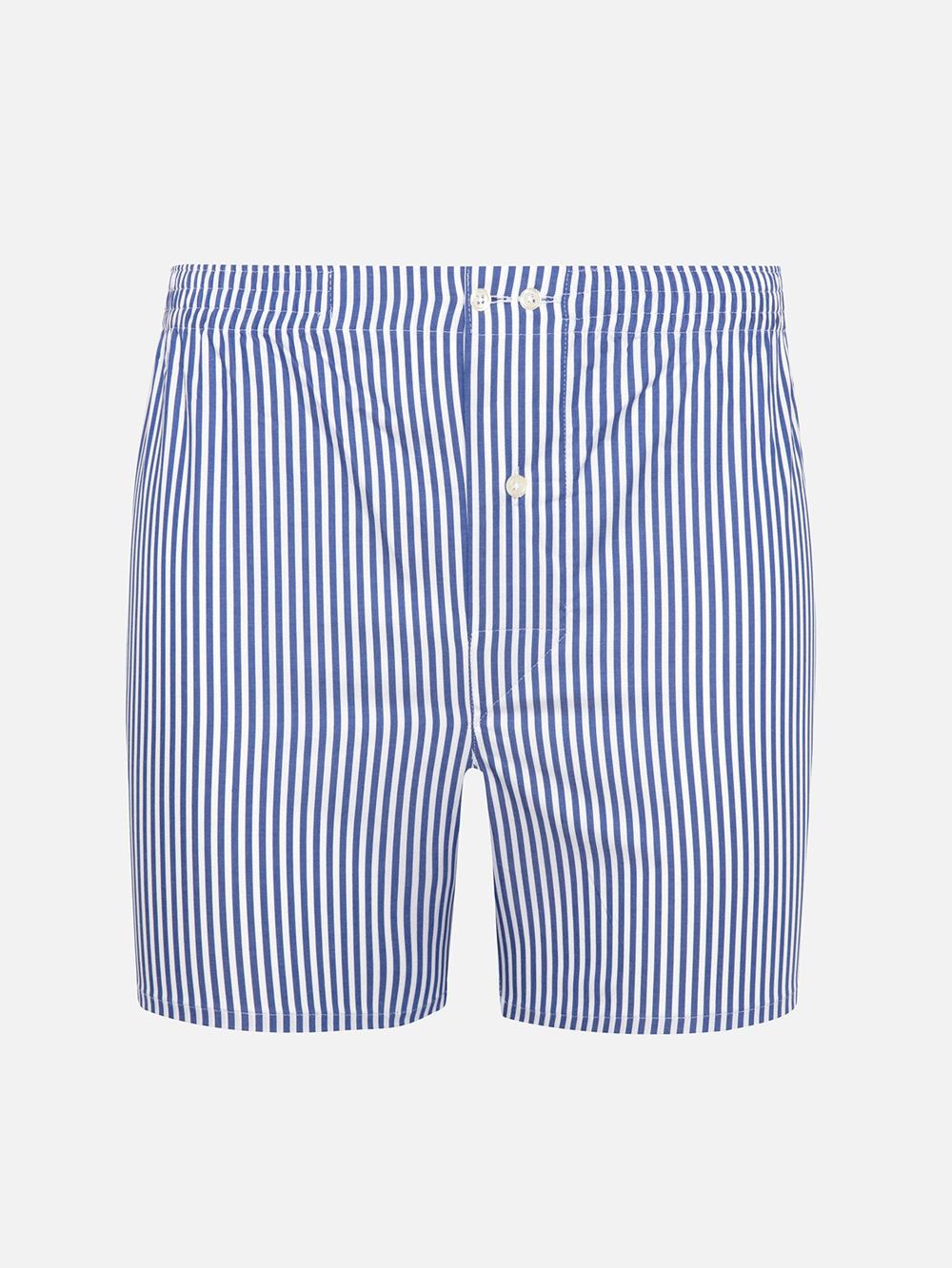 Nick sky blue striped boxer shorts
