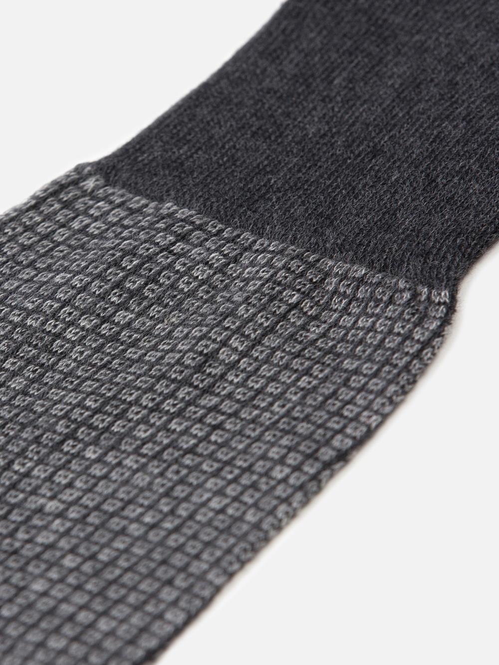 Chaussettes Brad anthracite à micro-motifs 