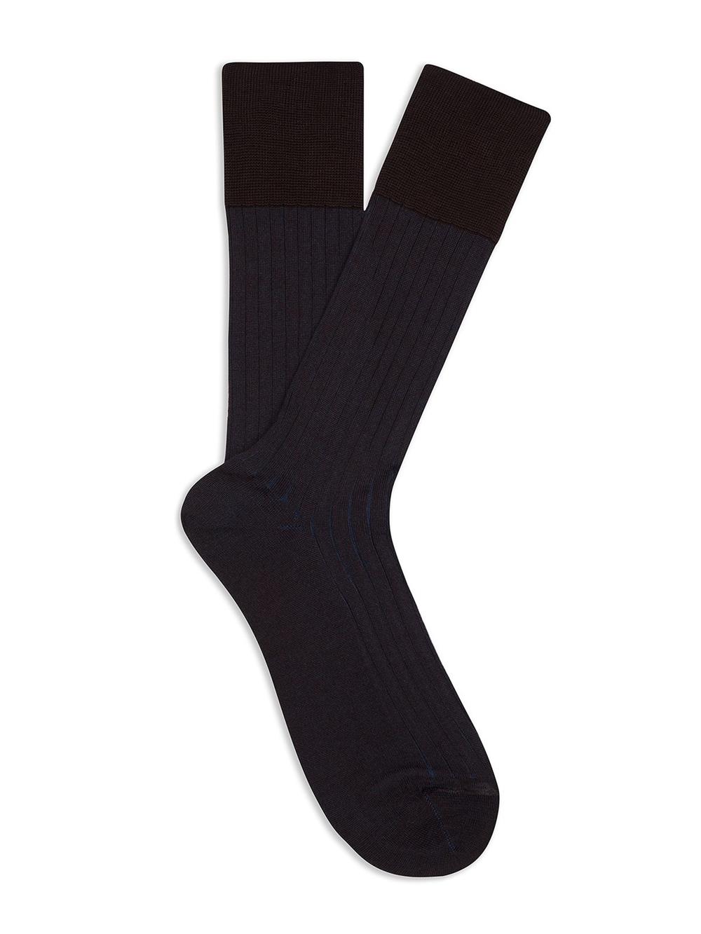 Brown and blue vanized wire sock