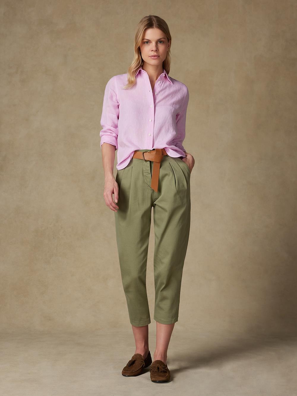 Albane pink linen shirt