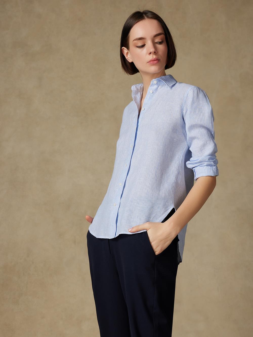 Albane striped linen shirt 