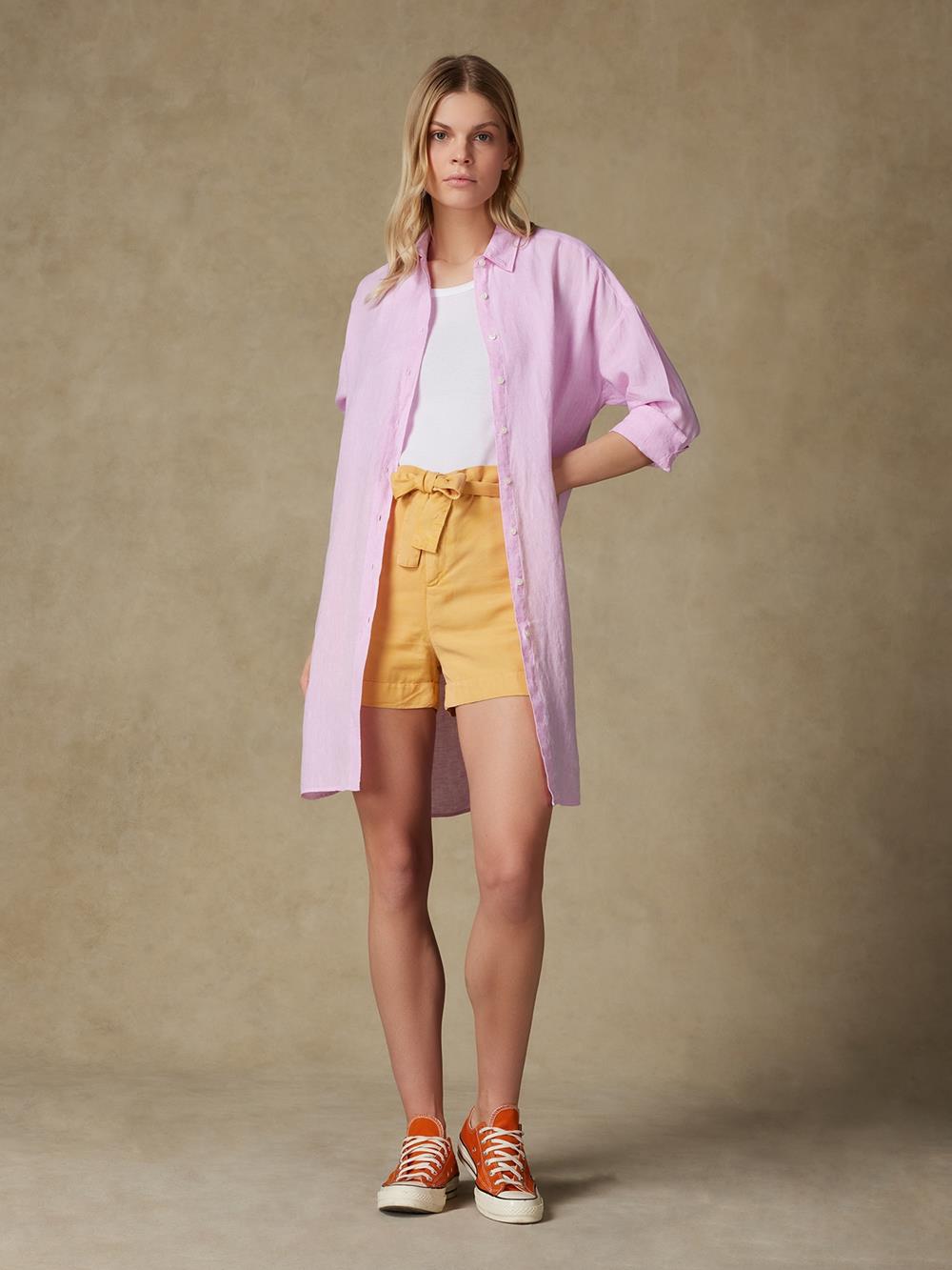 Coby linen shirt pink 