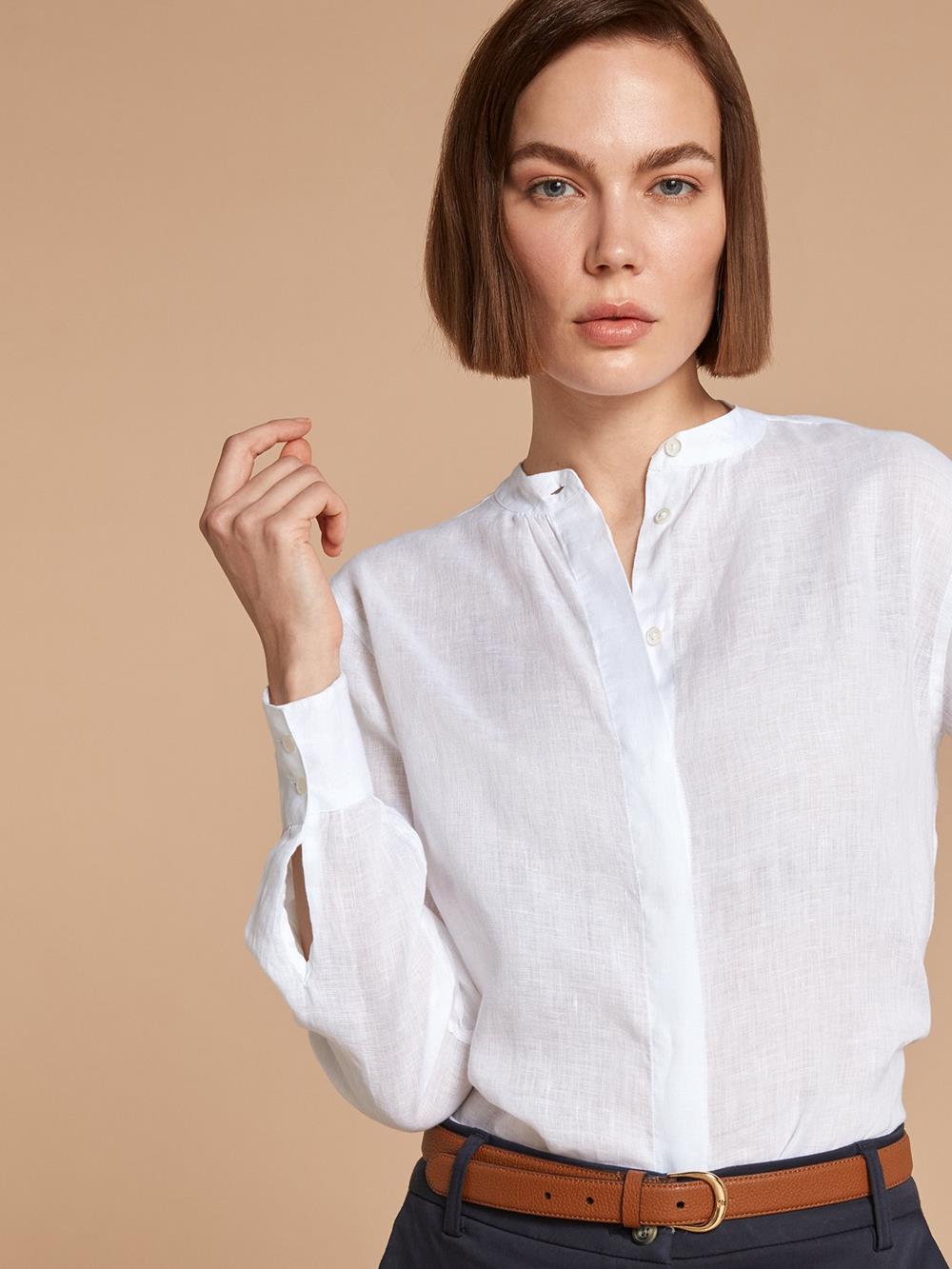 Palma white linen shirt
