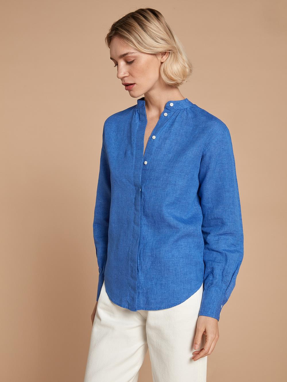 Palma Seraphine camicia blu