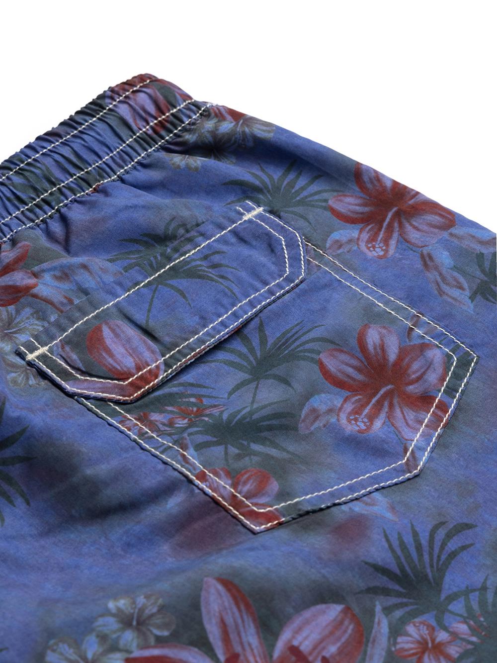 Belize blue floral swimwear