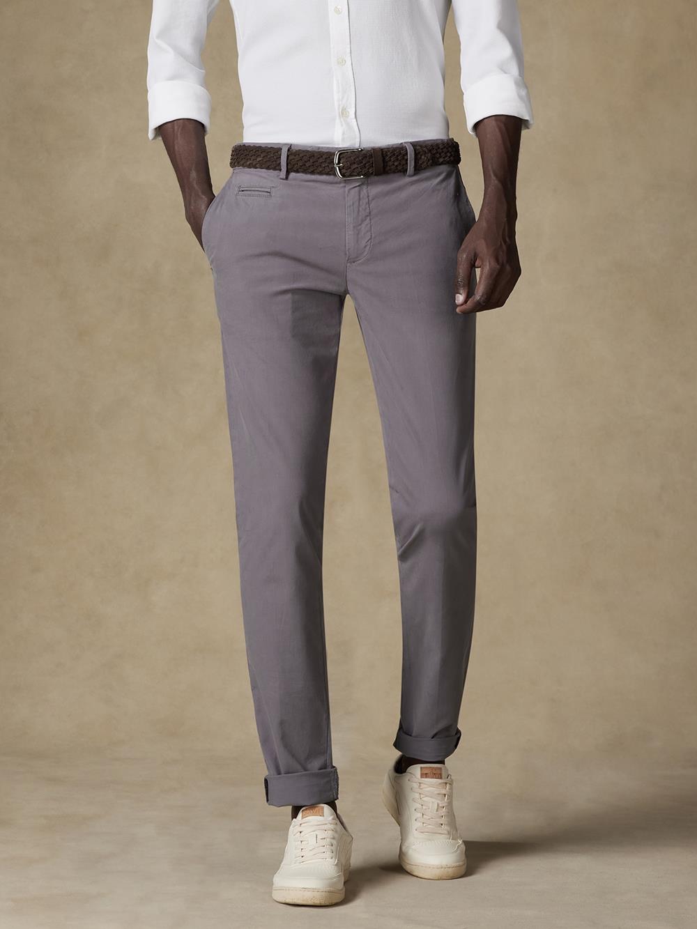 Pantalon chino carbone 