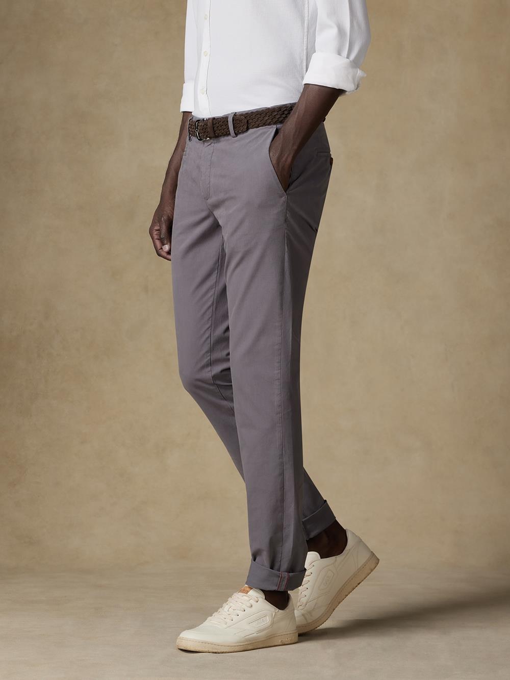 Pantalone chino carbonio 