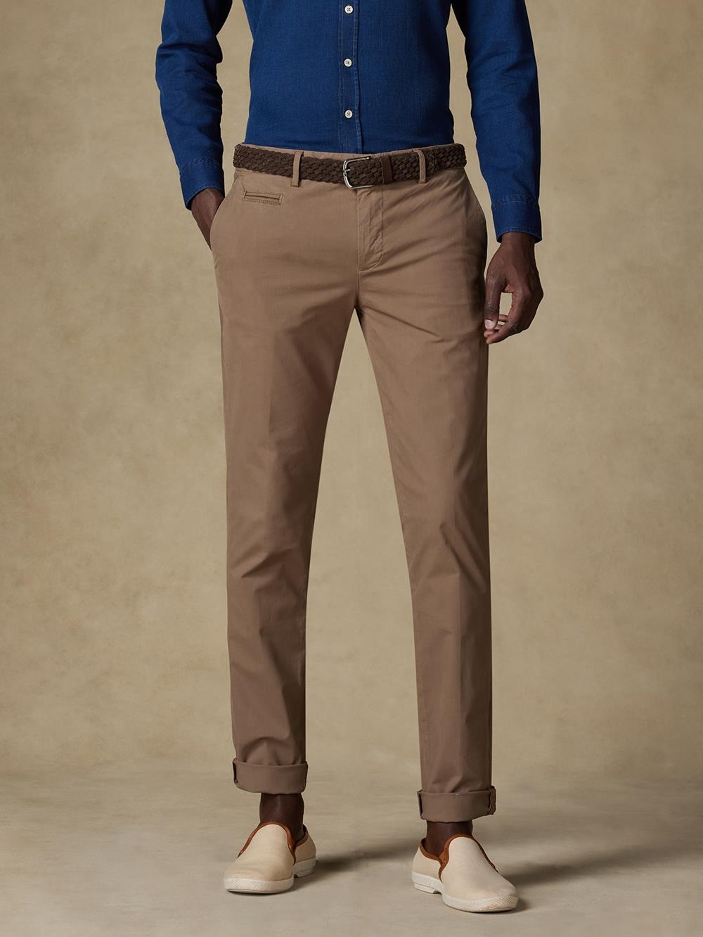 Taupe chino broek 