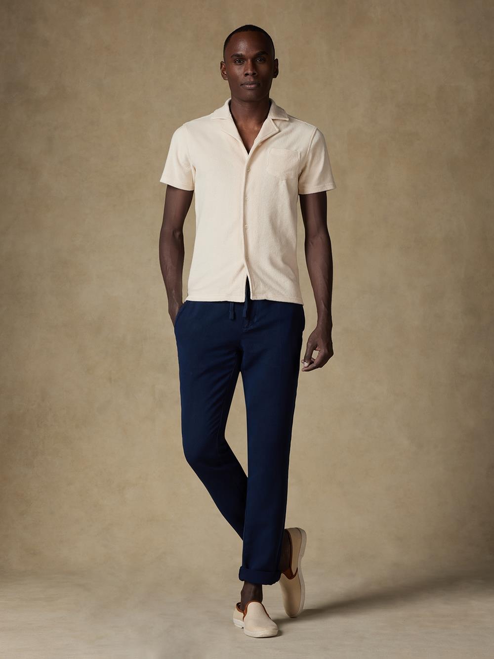 Fred trousers in navy linen