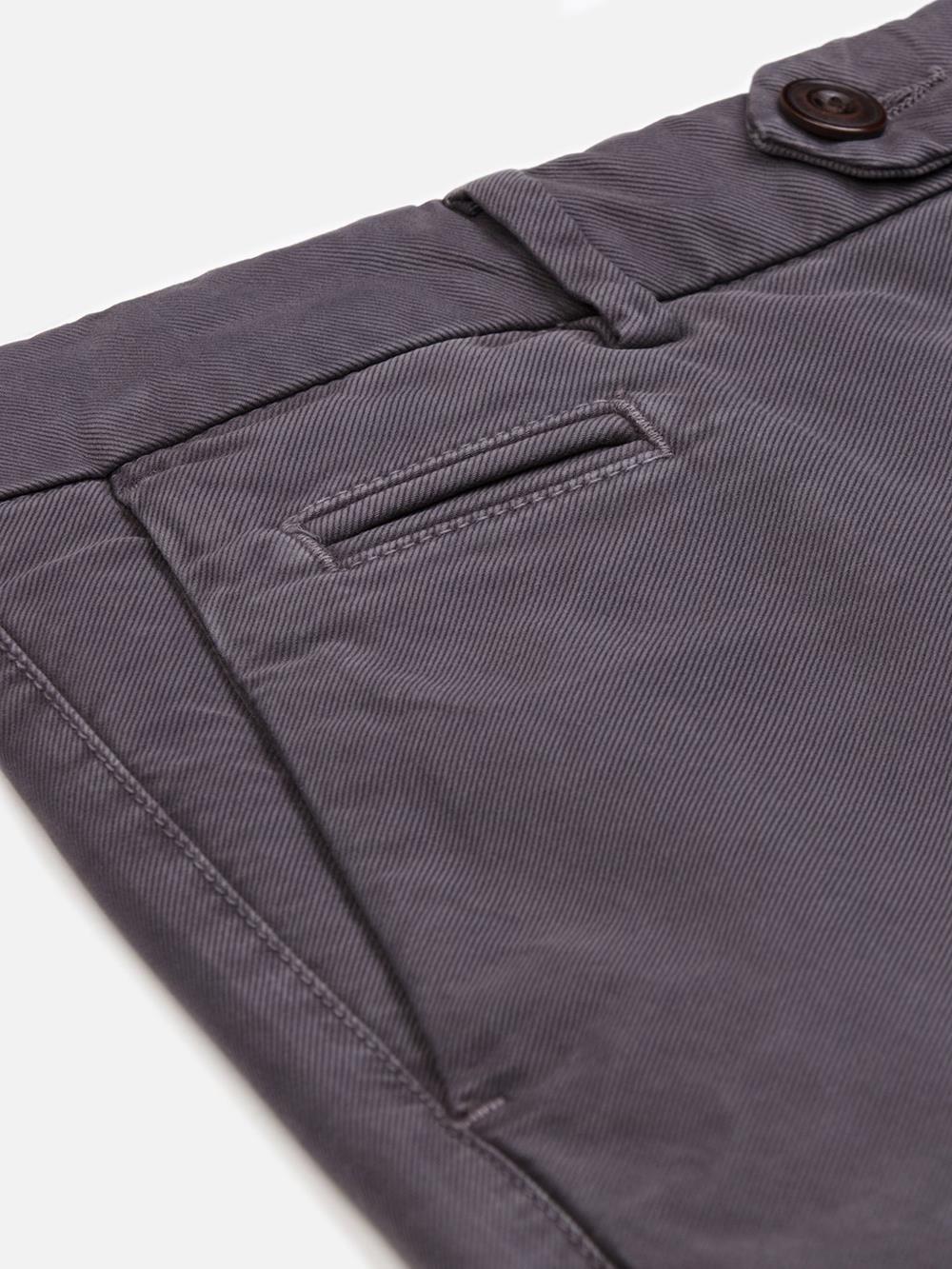 Pantalon chino carbone