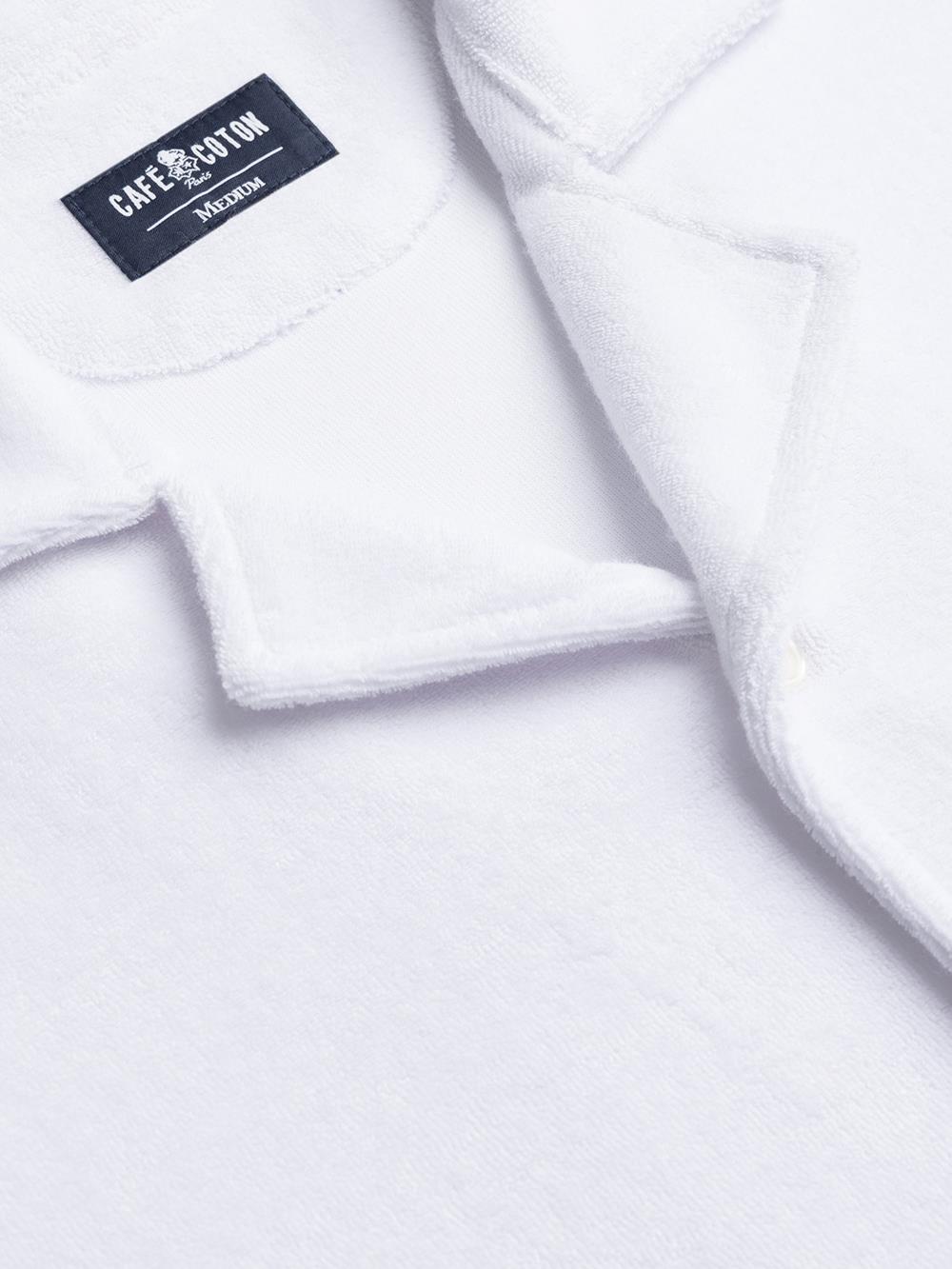 Camisa de rizo blanca - Manga corta