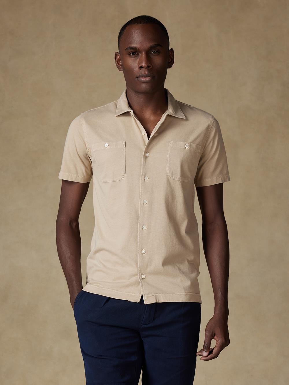 Fred sand polo shirt 