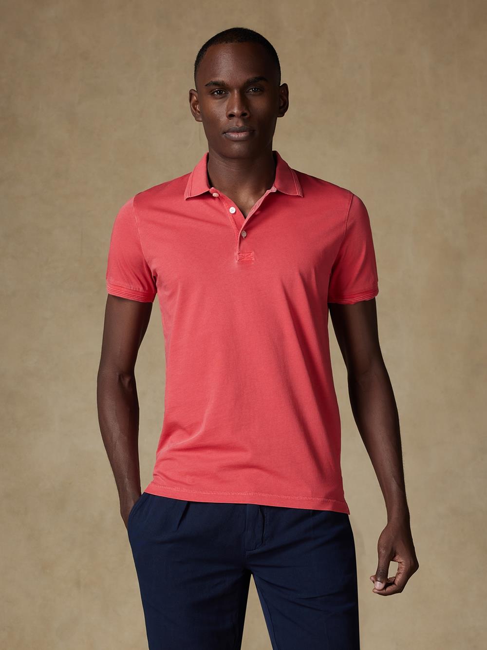 Polo Will en jersey coral