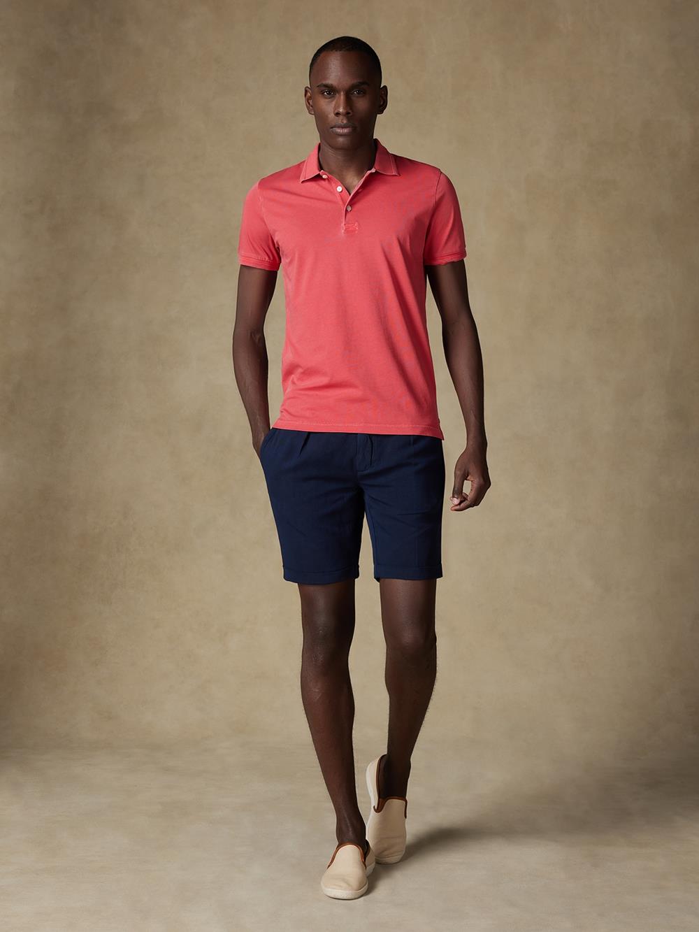 Polo Will en jersey corail