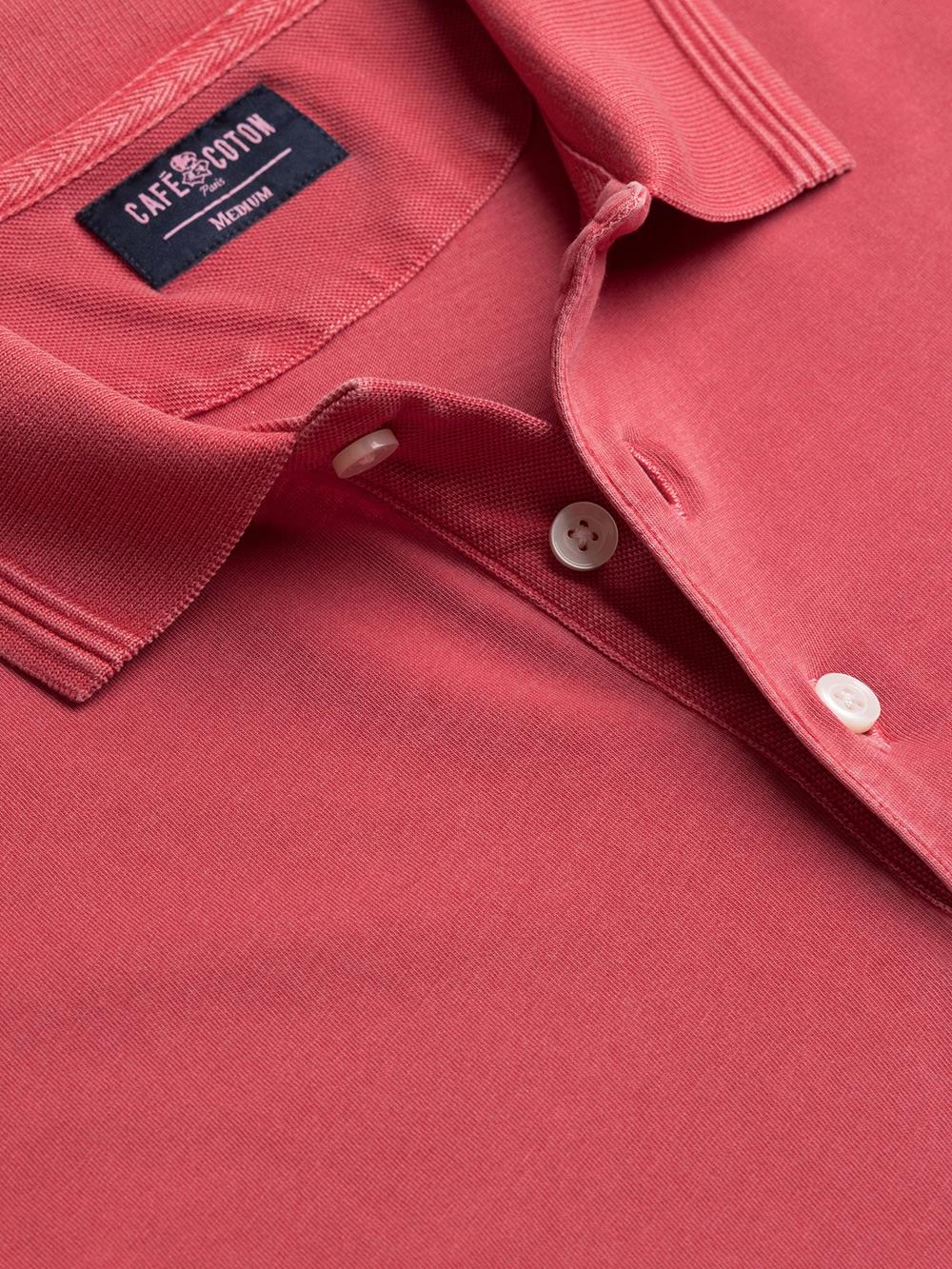 Polo Will en jersey corail