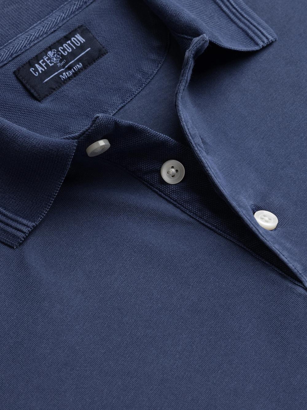 Will polo shirt in navy jersey 