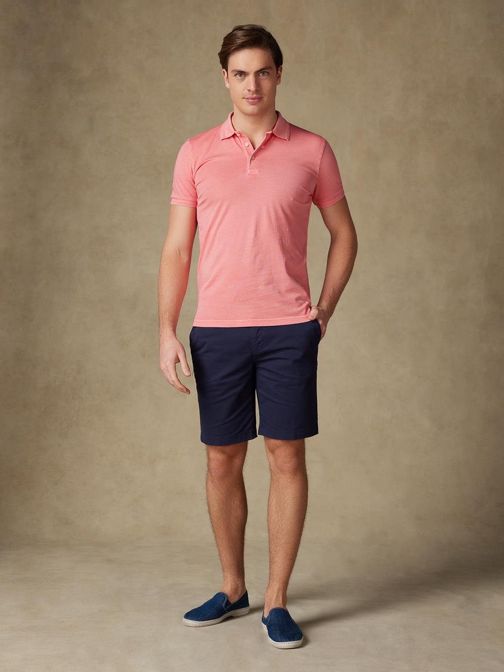 Poloshirt Will in bois de rose jersey 