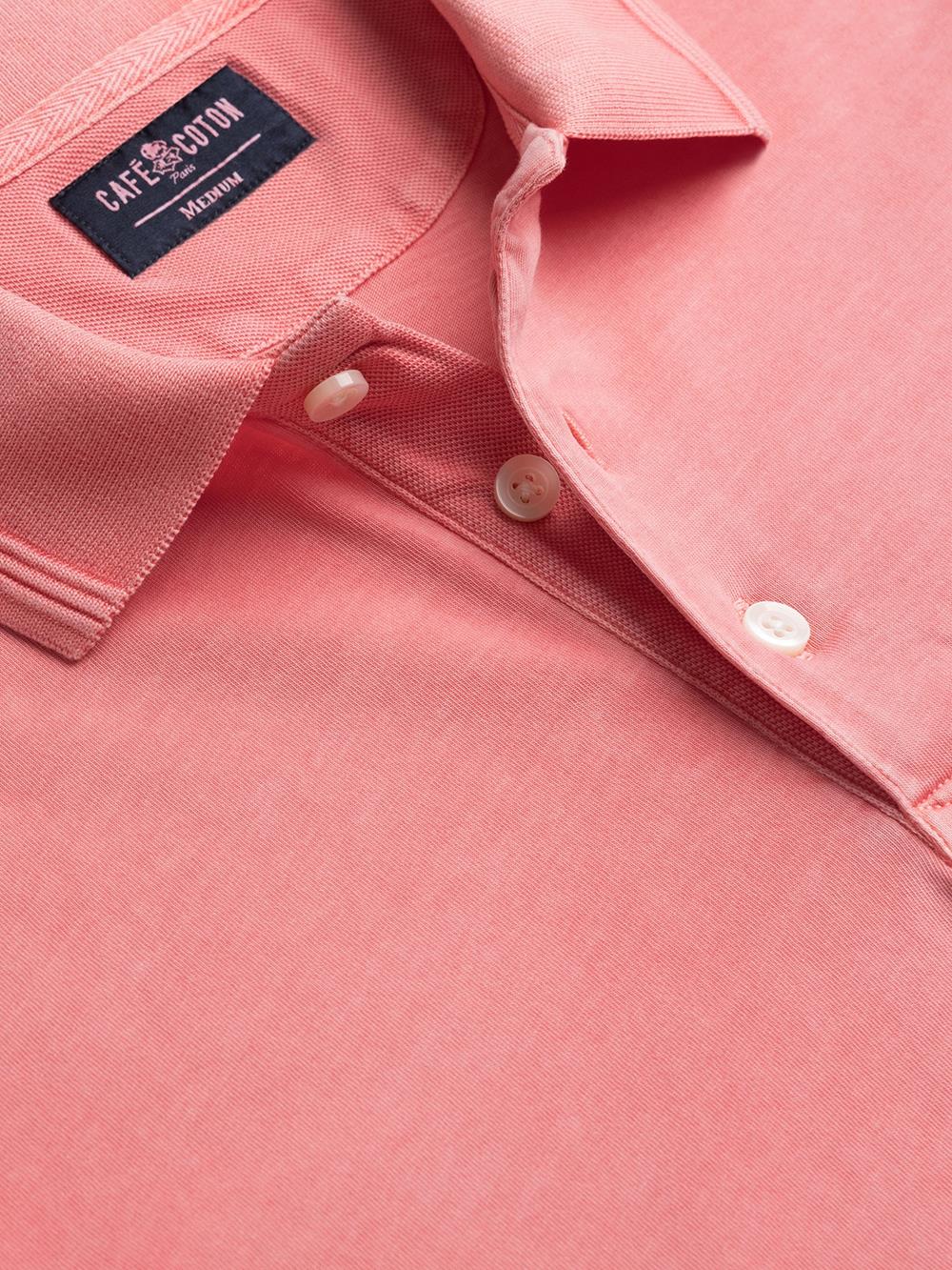 Poloshirt Will in bois de rose jersey 