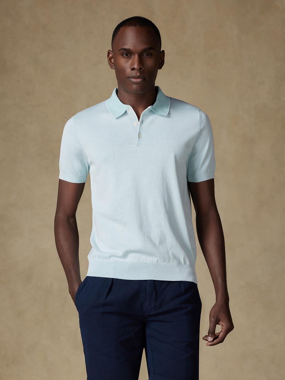 Elbe poloshirt in mint jersey