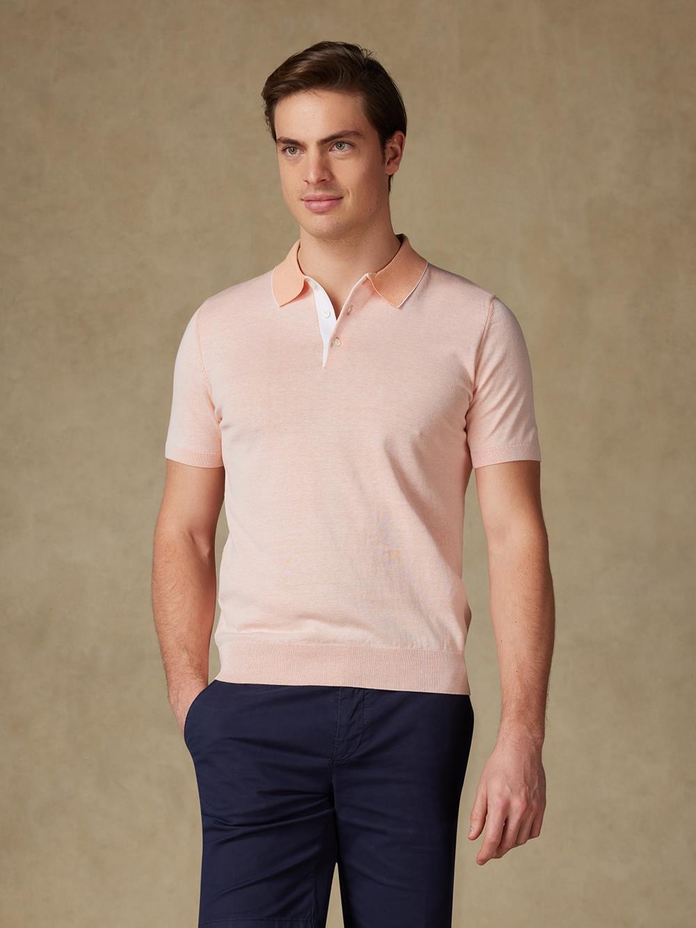 Polo Elbe in maglia arancione