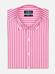 Pink stripes herringbones shirt - Button down collar