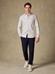 Buton down collar Ash check shirt - Off-white 