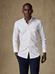 Brien white twill shirt - Button down collar