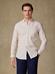 Buton down collar Ian seersucker shirt - Off-white