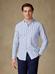 Buton down collar Ivor seersucker shirt - Blue