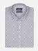 Nelson grey shirt with printed pattern - Button-down collar