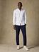 Buton down collar Aaron piqué slim fit shirt - White