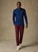 Alford Slim fit overhemd in indigo keperstof - Button-down kraag
