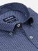 Alvin navy blue slim fit shirt with printed pattern - Button-down collar