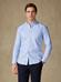 Buton down collar Anthony micro gingham slim fit shirt - Blue sky 