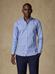 Buton down collar Anthony gingham slim fit shirt - Navy 