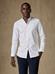 Brien white twill slim fit shirt - Button down collar