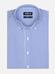 Clive blauw gestreept getailleerd overhemd - Buttoned kraag