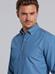Blue denim slim fit shirt - Button down collar