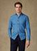 Camicia slim fit slim fit in denim blu - Con buttoncini