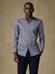 Tailliertes Tailliertes Hemd aus Garn in grau - Buttondown Kragen
