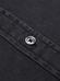 Gustavs Taillierthemd aus schwarzem Jeansstoff - Button down kragen