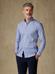 Landry marine geruit Slim fit overhemd - Button-down kraag