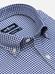 Leelan Slim fit overhemd, marine structuur  - Button-down kraag