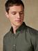 Tailliertes Tailliertes Hemd Leter texturiert Khaki - Buttondown Kragen