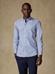 Menthon-Tailliertes Tailliertes Hemd mit Streifen in navy - Buttondown Kragen