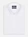 Camicia slim fit in piqué bianco - Colletto abbottonato